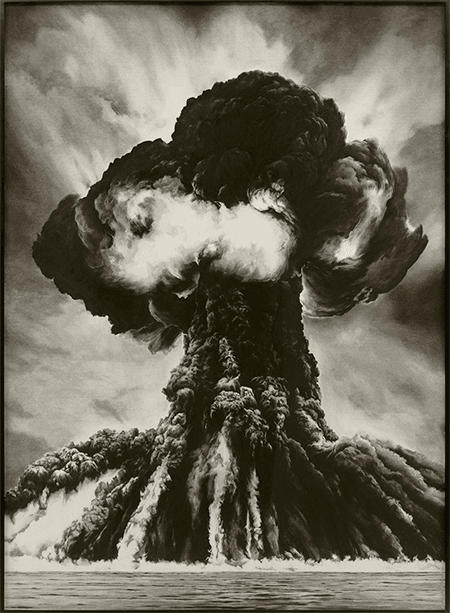 Robert Longo, Russian Bomb/Semipalatinsk, 2003. Museum of Modern Art, New York